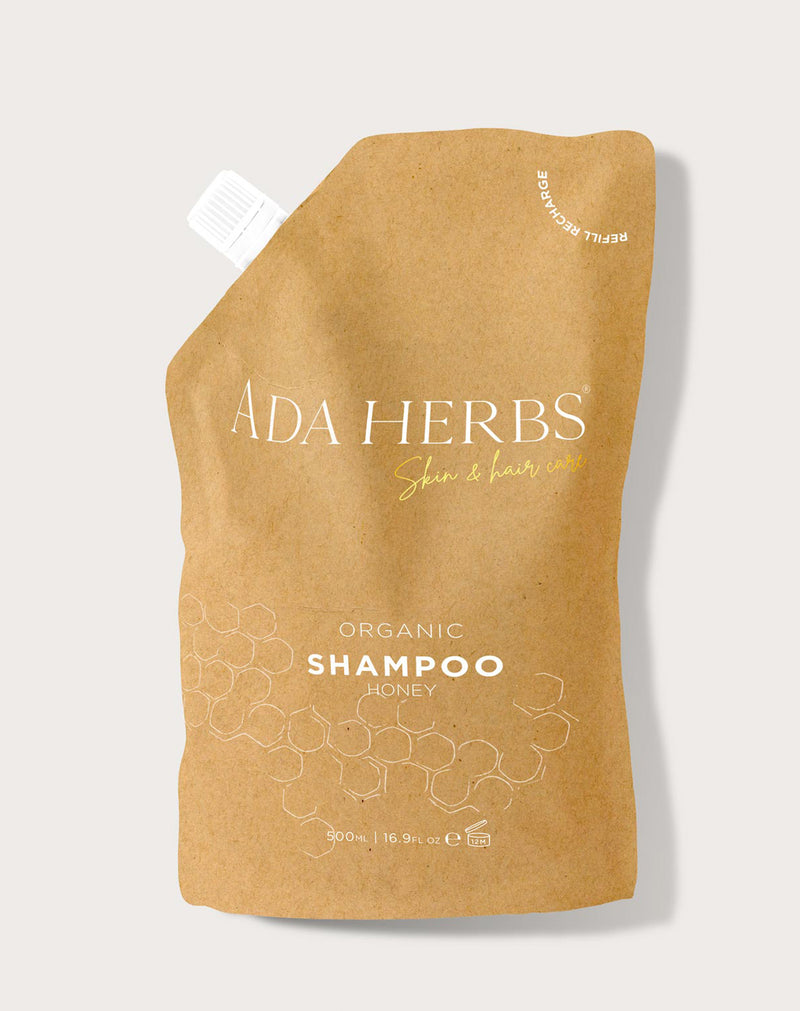 Ada Herbs Organic Shampo Honey Refill * 500 ML