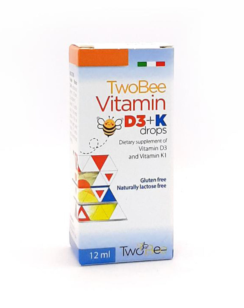 Two Bee Vitamin D3+K Drops * 12 ML