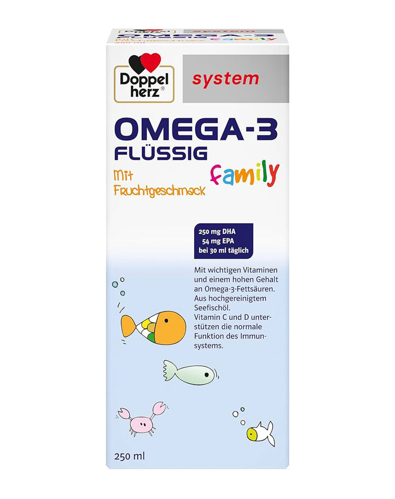 DoppelHerz Omega-3 Family Flussig * 250 ML