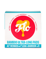 Flo Bamboo Ulta Long Pads Winged *10