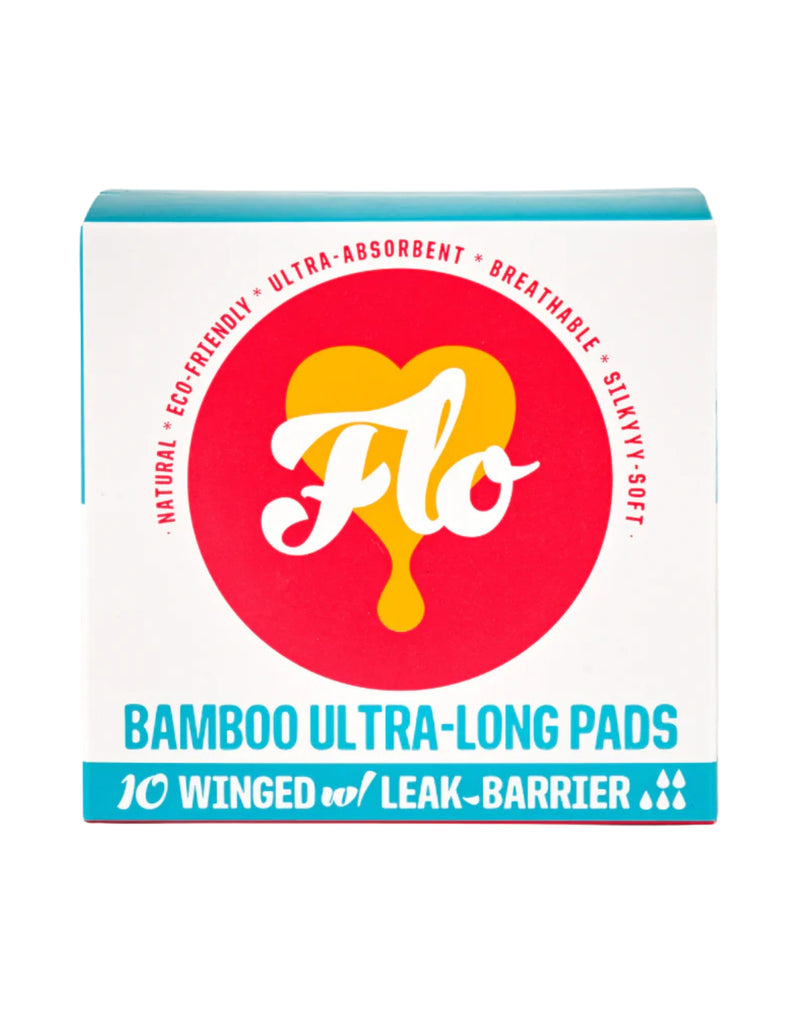 Flo Bamboo Ulta Long Pads Winged *10