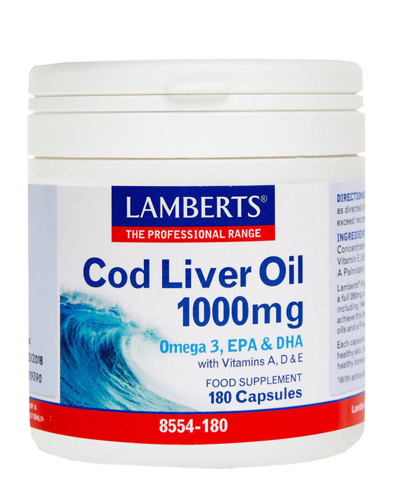 Lamberts Cod Liver Oil 1000 MG * 180