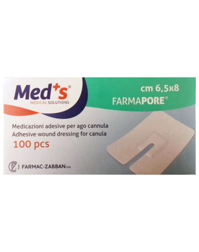 Med+S Adhesive Wound Dressing For Canula * 100