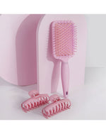 Brushworks Paddle Brush and Claw Clips (2 clips)
