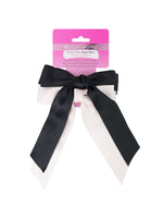 Brushworks Satin Hair Bow Duo – Black & White