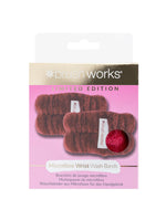 Brushworks Limited Edition Microfibre Wrist Wash Bands (Red)