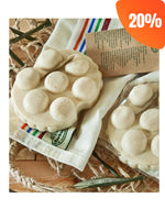 Olivos Korkut Massage Soap Olive Leaf and Scrub Mitt