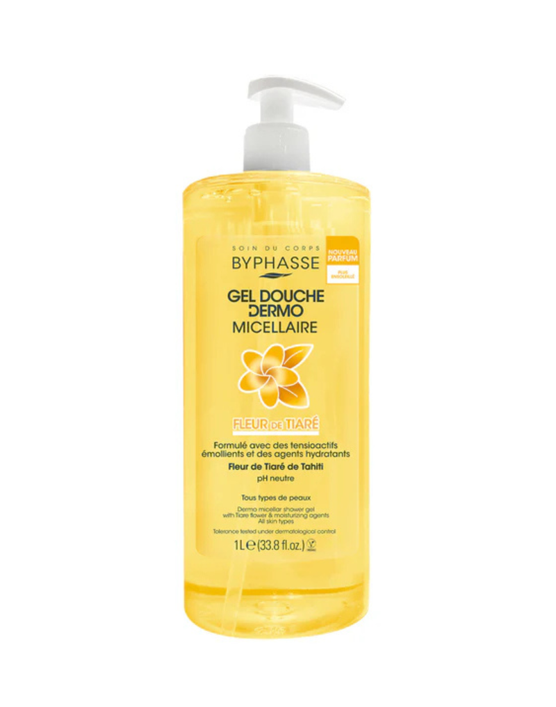 Byphasse Dermo Micellar Shower Gel Tiare Flower 1L