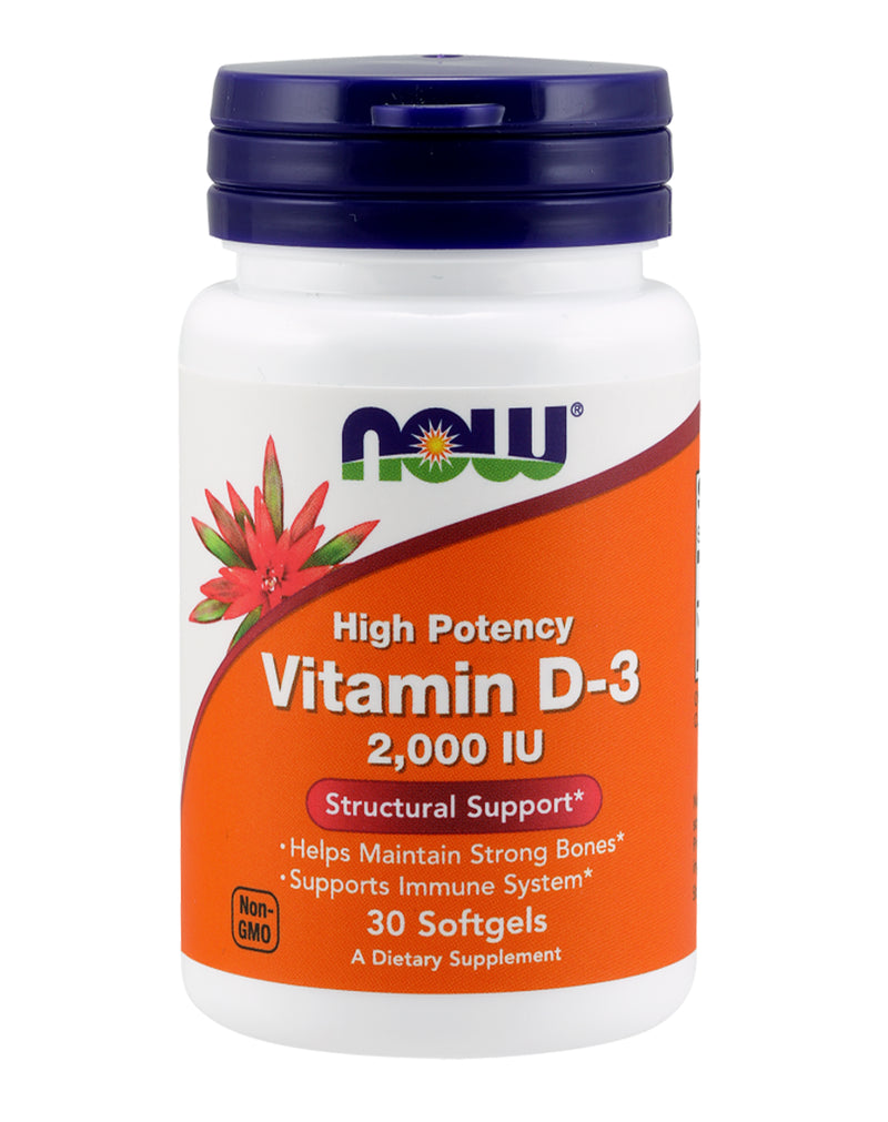NOW Vitamin D3 2000 UI * 30