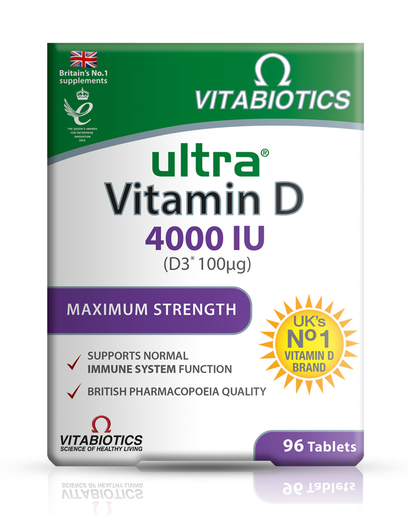 Vitabiotics Ultra Vitamin D3 4000 IU * 96