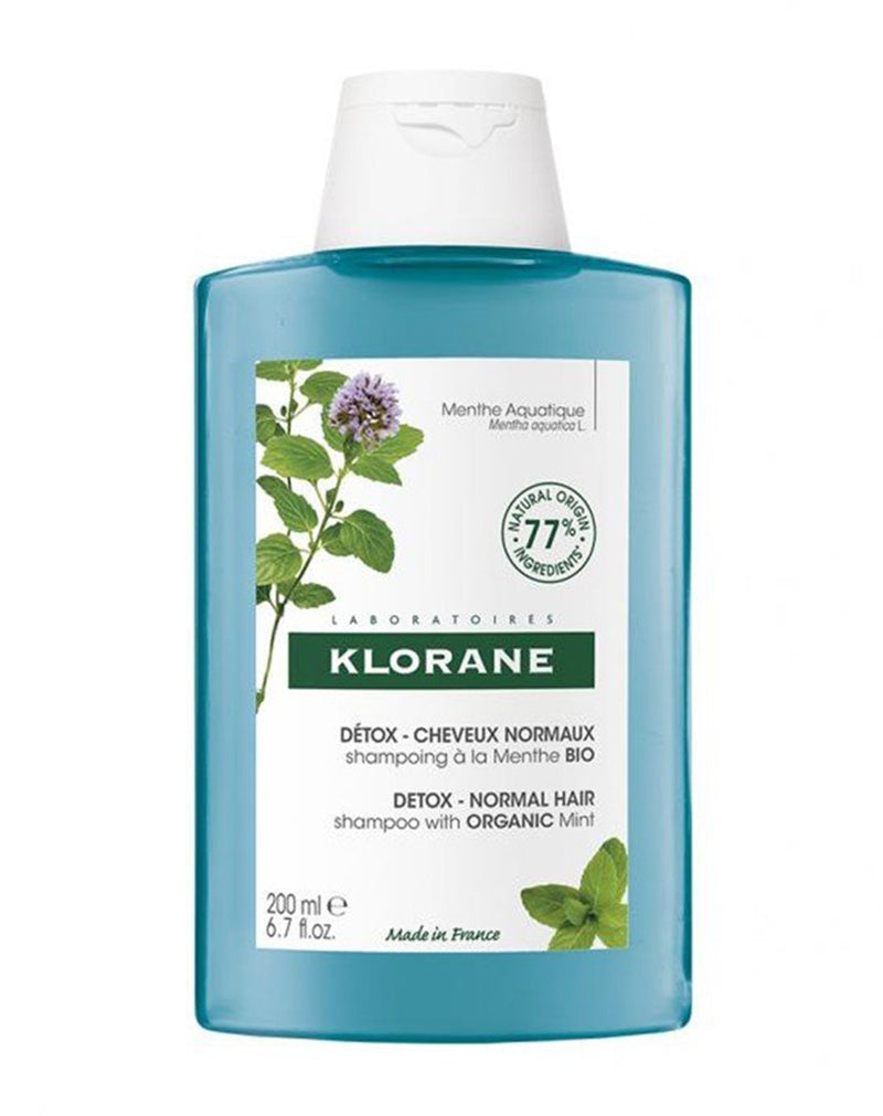 Klorane Anti-Pollution Detox Shampoo with Aquatic Mint* 200ML