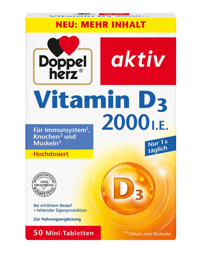 Doppel Herz Vitamin D3 2000 IU * 50