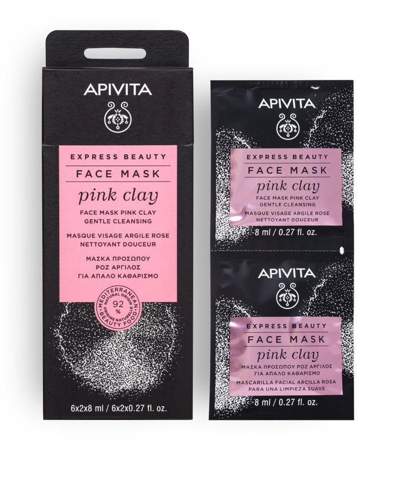 Apivita Gentle Cleansing Face Mask Pink Clay * 8 ML