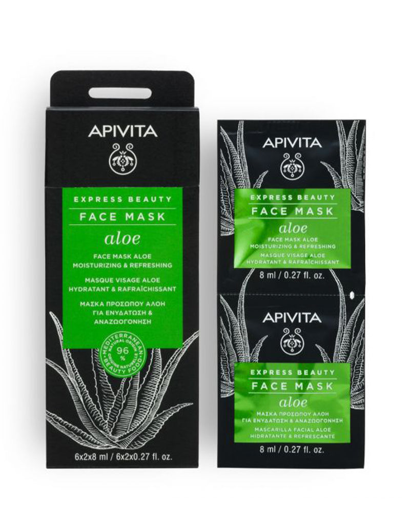 Apivita Express Beauty Aloe Moisturizing & Refreshing Face Mask * 8 ML