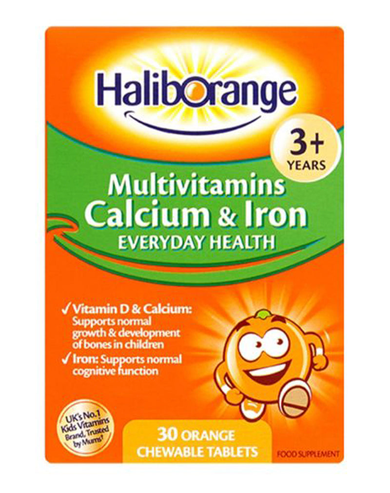 Haliborange Kids Multivitamins Calcium & Iron Orange Flavour * 30