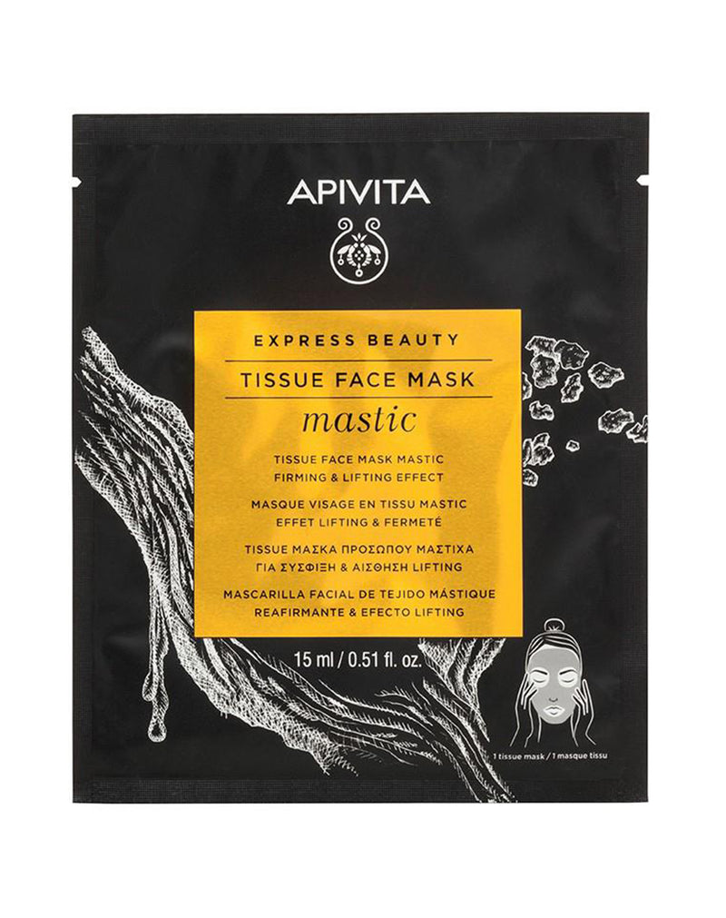 Apivita Express Beauty Mastic Tissue Face Mask Mastic Firming & Lifting Effect * 15 ML