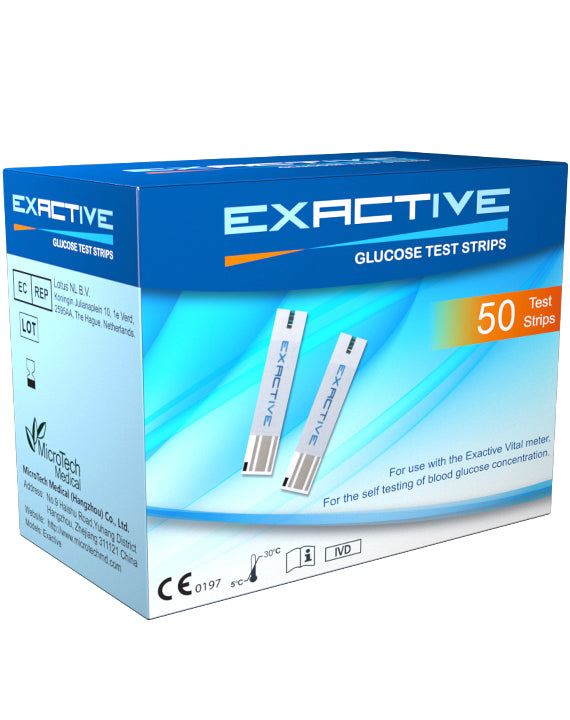 Exactive Glucose Blood Test Strips * 50