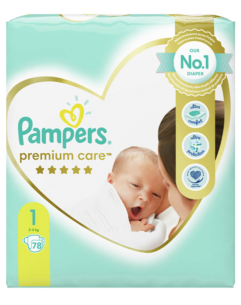 Pampers Premium Care 1 (2-5kg) * 72