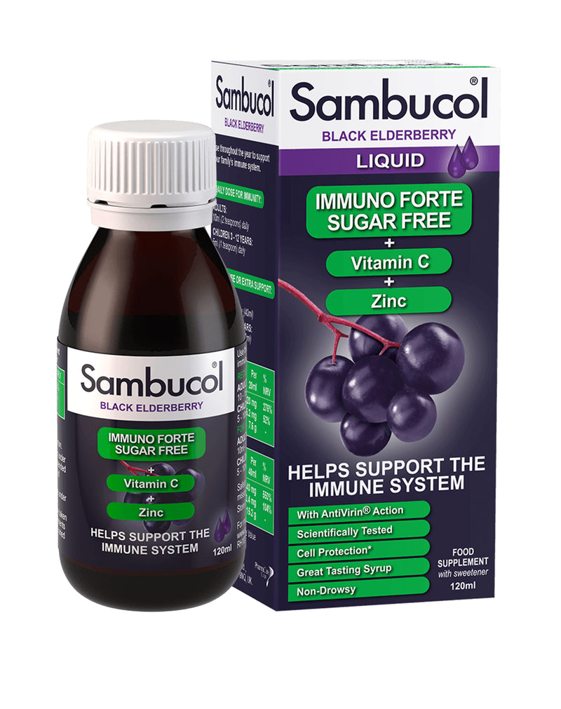 Sambucol Liquid Immuno Forte Sugar Free * 120ML