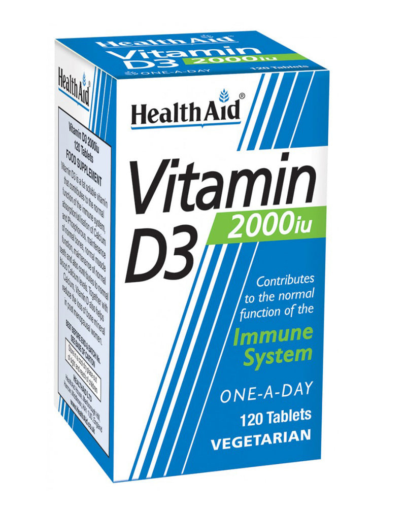 HealthAid Vitamin D3 2000 IU * 120