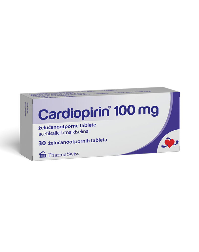 Cardiopirin Acid Acetilsalicilik 100 MG * 30