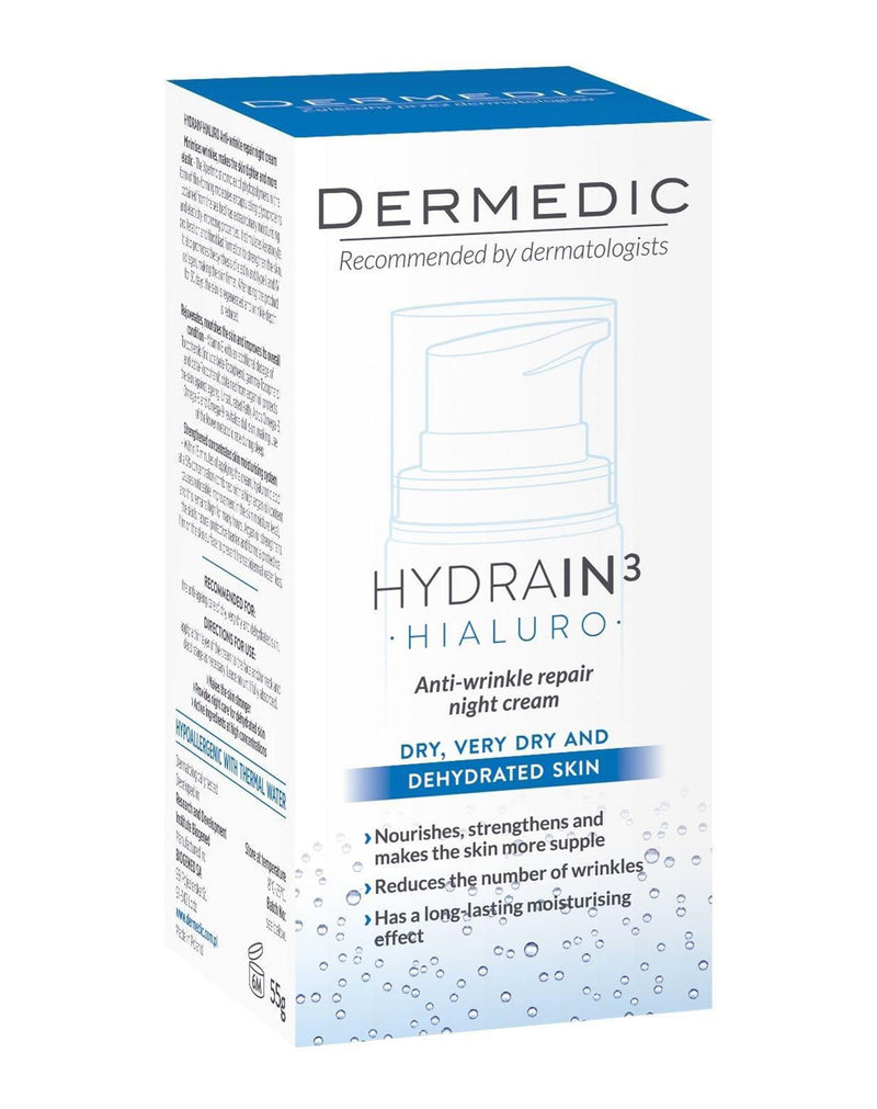 Dermedic Hydrain 3 Hialuro Night Cream * 55 ML