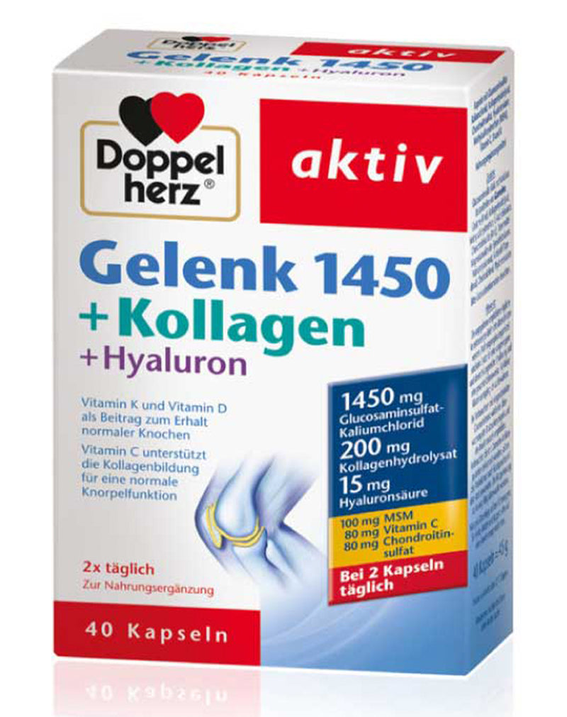 Doppel Herz Gelenk 1450 + Kollagen + Hyaluron * 40