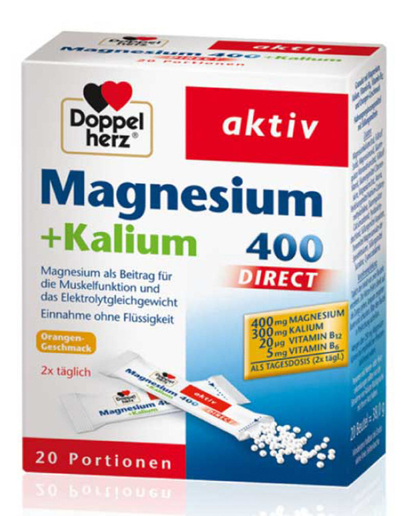 Doppel Herz Magnesium + Kalium 400 Direct * 20