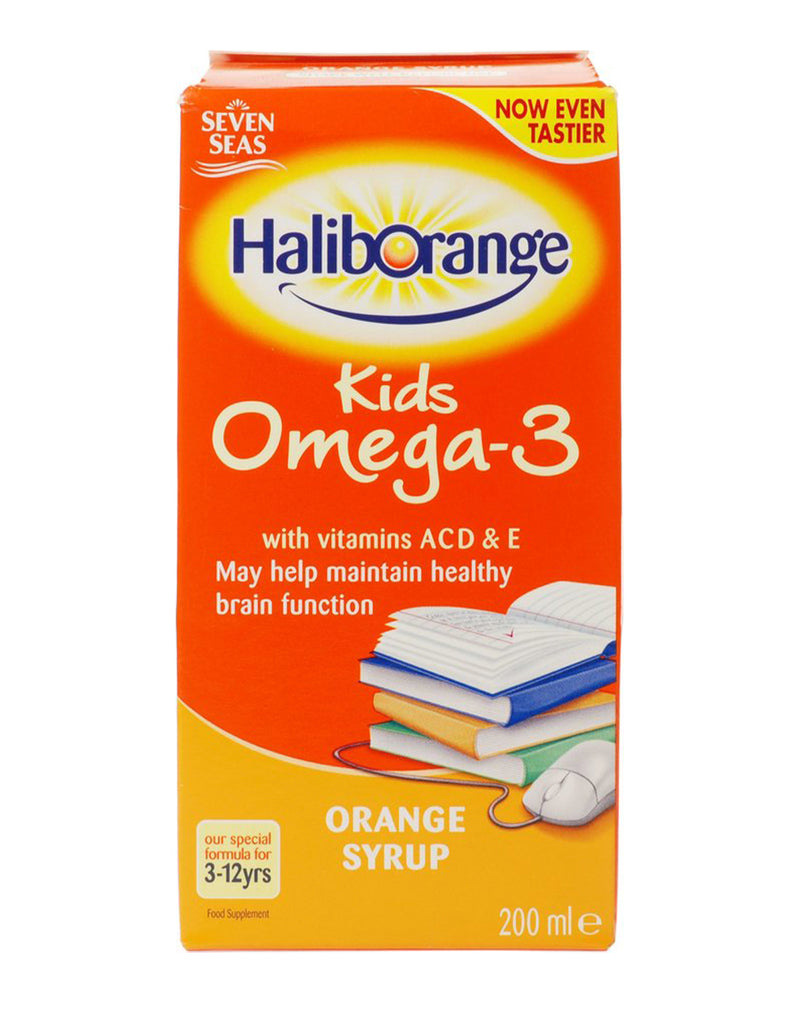 Haliborange Omega-3 DHA With Vitamins A, D, V, E Brain Support * 200 ML