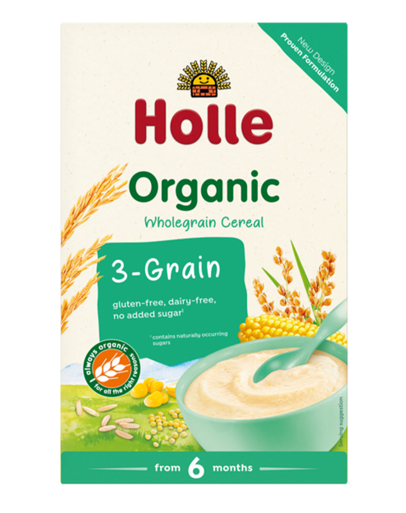 Holle Organic Wholegrain Cereal 3-Grain 6 Months+ * 250 G