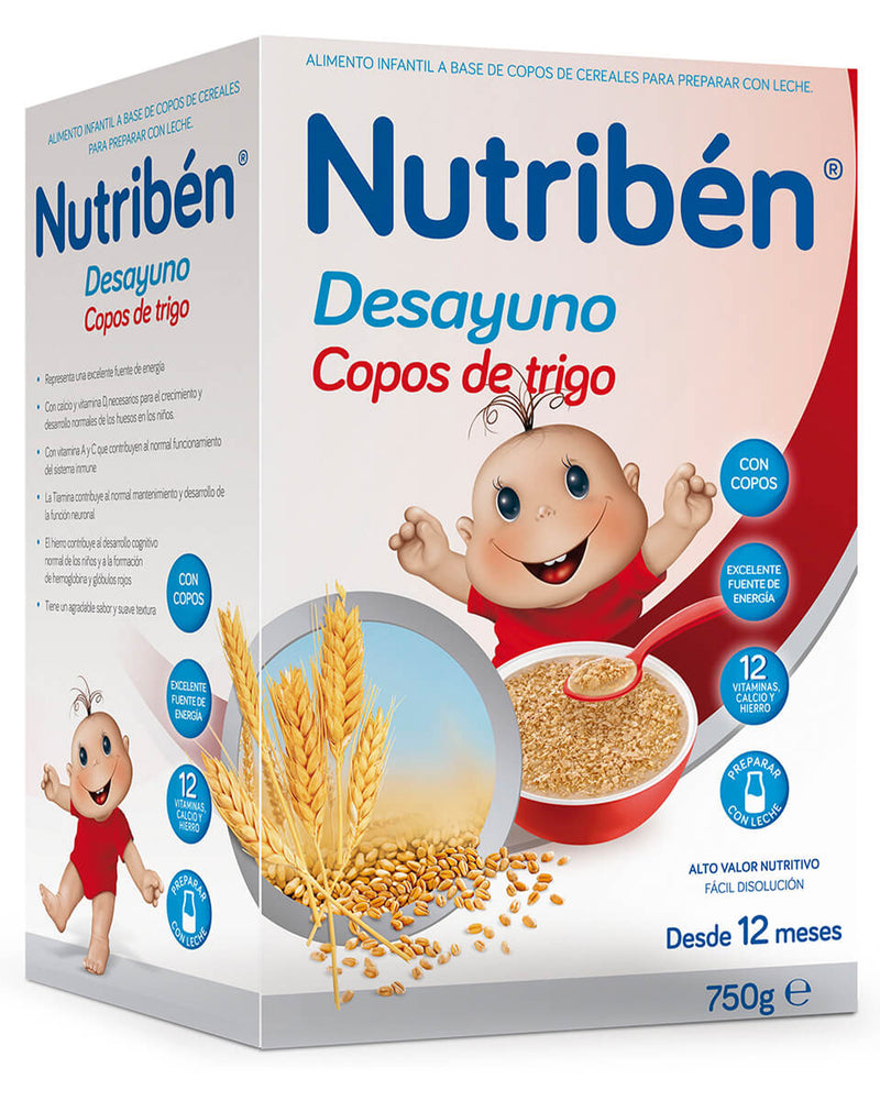 Nutribén Breakfast Wheat Flakes 12 Months + * 750 G
