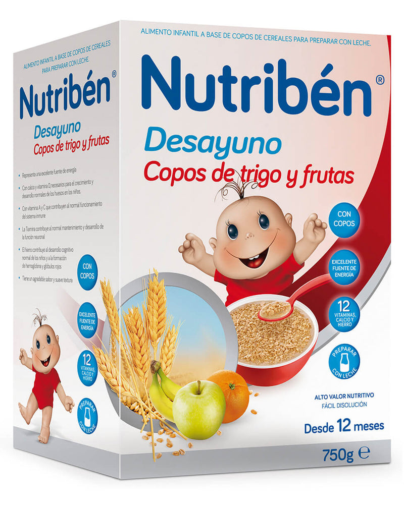 Nutriben Breakfast Wheat Flakes and Fruit 12 Months + * 750 G