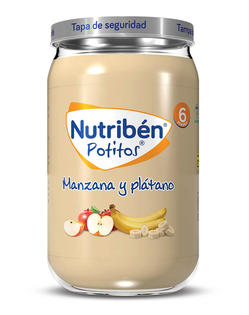 Nutriben Potitos Banana and Apple 6 Months + * 200 G