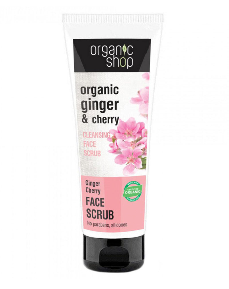 Organic Shop Organic Ginger & Cherry Face Scrub * 75 ML