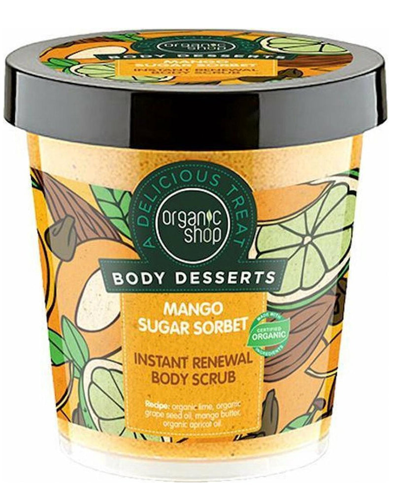 Organic Shop Body Desserts Mango Sugar Sorbet Body Scrub * 450 ML