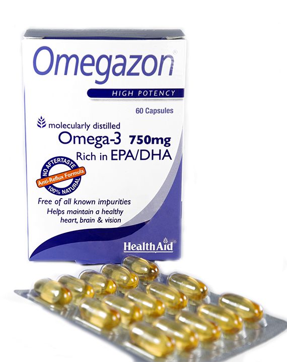 Health aid omegazon 750mg caps kt*60