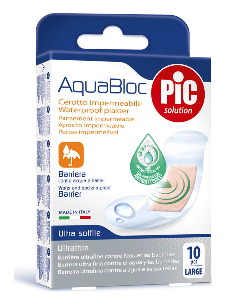 PIC AquaBloc Ultra Thin Plaster Large * 10