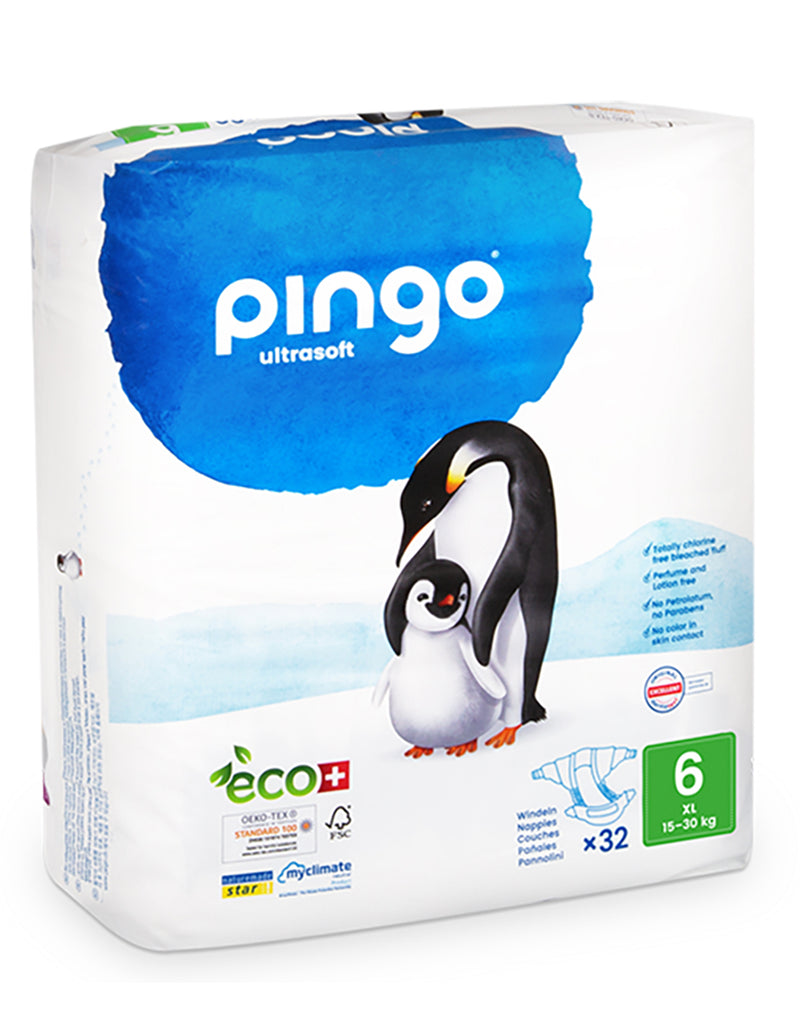 Pingo Ultrasoft Nappies 6 XL (15-30kg) * 32 Copë