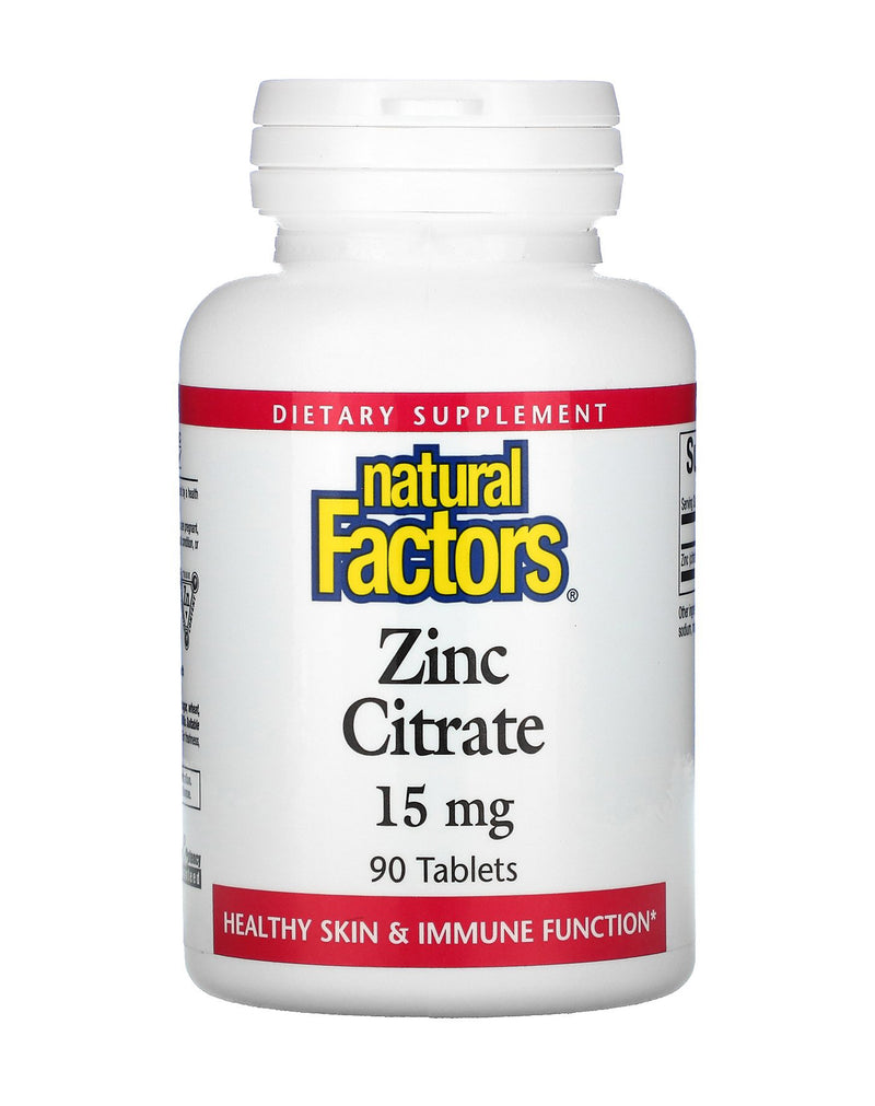 Natural Factors Zinc Citrate 15 MG *90