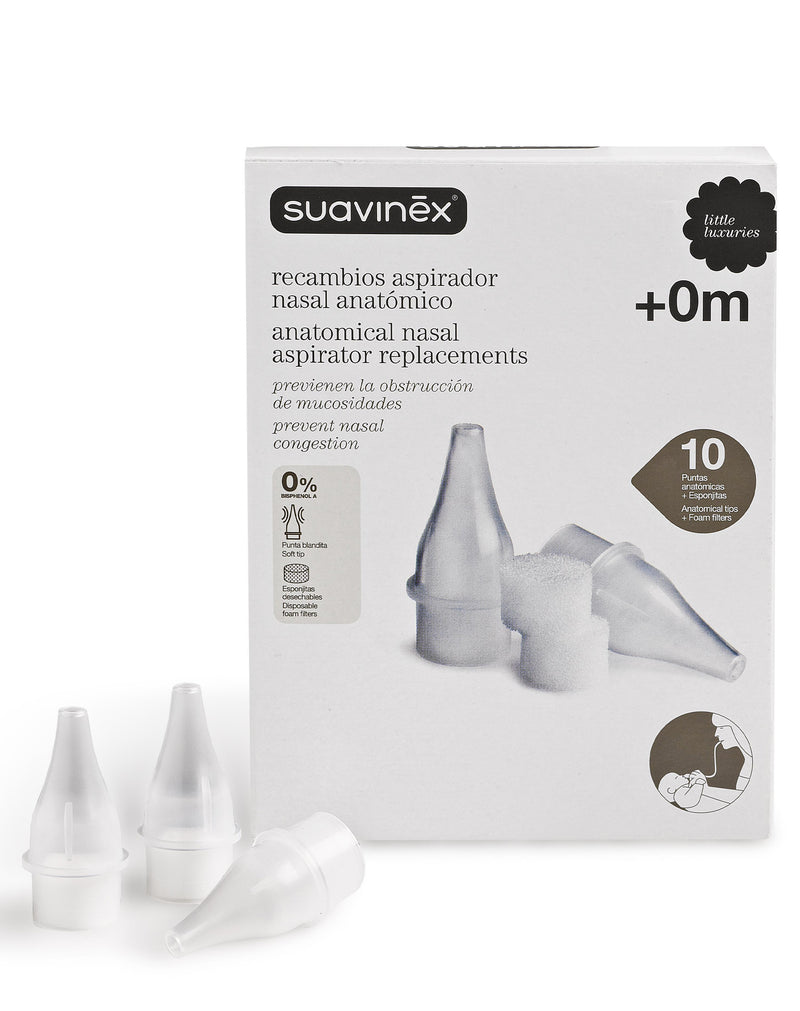 Suavinex Anatomical Nasal Aspirator Replacements * 10