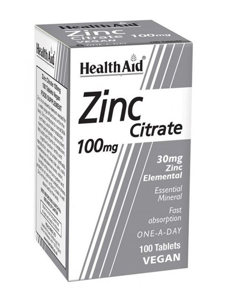 HealthAid Zinc Citrate 100 MG * 100